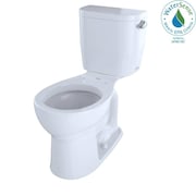 Toto Toilet, 1.28 gpf, E-Max, Floor Mount, Round, Cotton CST243EFR#01